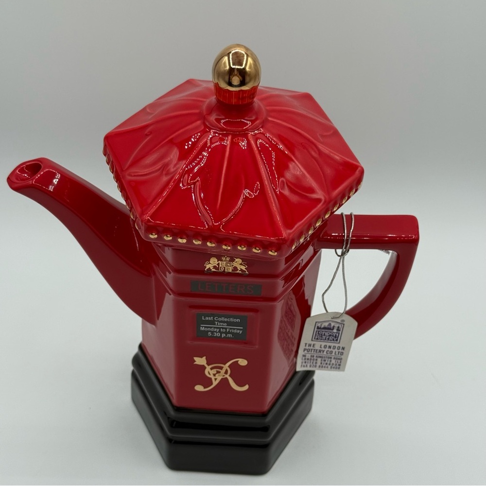 London Pottery Tourist Teapot With Lid "post Box" Memories of London Collection - Picture 6 of 16